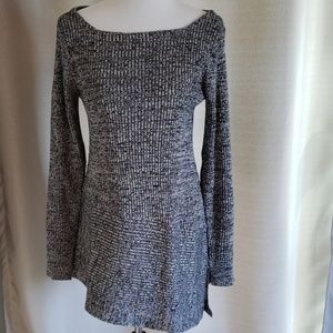 WHBM Gray Asymmetrical Sweater